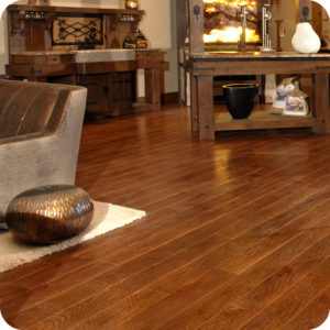 Sheoga Flooring, Textured Hardwood Floor Room Scene