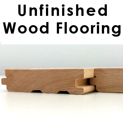 Unfinished Wood Flooring Cutaway