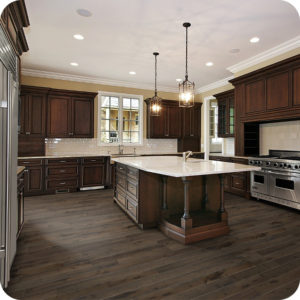 Woodhouse, Parkland Wood Flooring shown in a kitchen