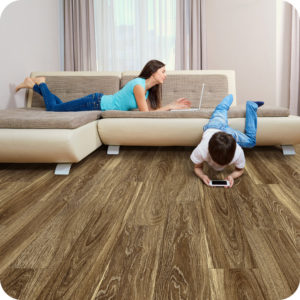 Great American Rigid Core Flooring, Federal, Reston shown in living room