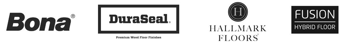 Bona, DuraSeal, Hallmark Floors, Fusion Hybrid Floor Logos